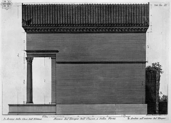 Side of the Temple of Honor and Virtue